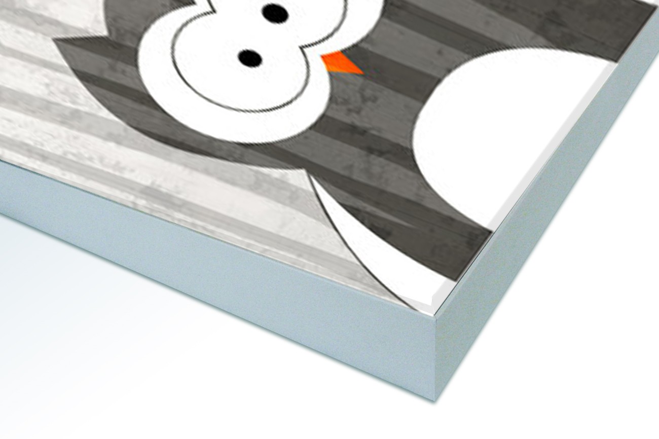 Close up textieldoek in frame gemonteerd