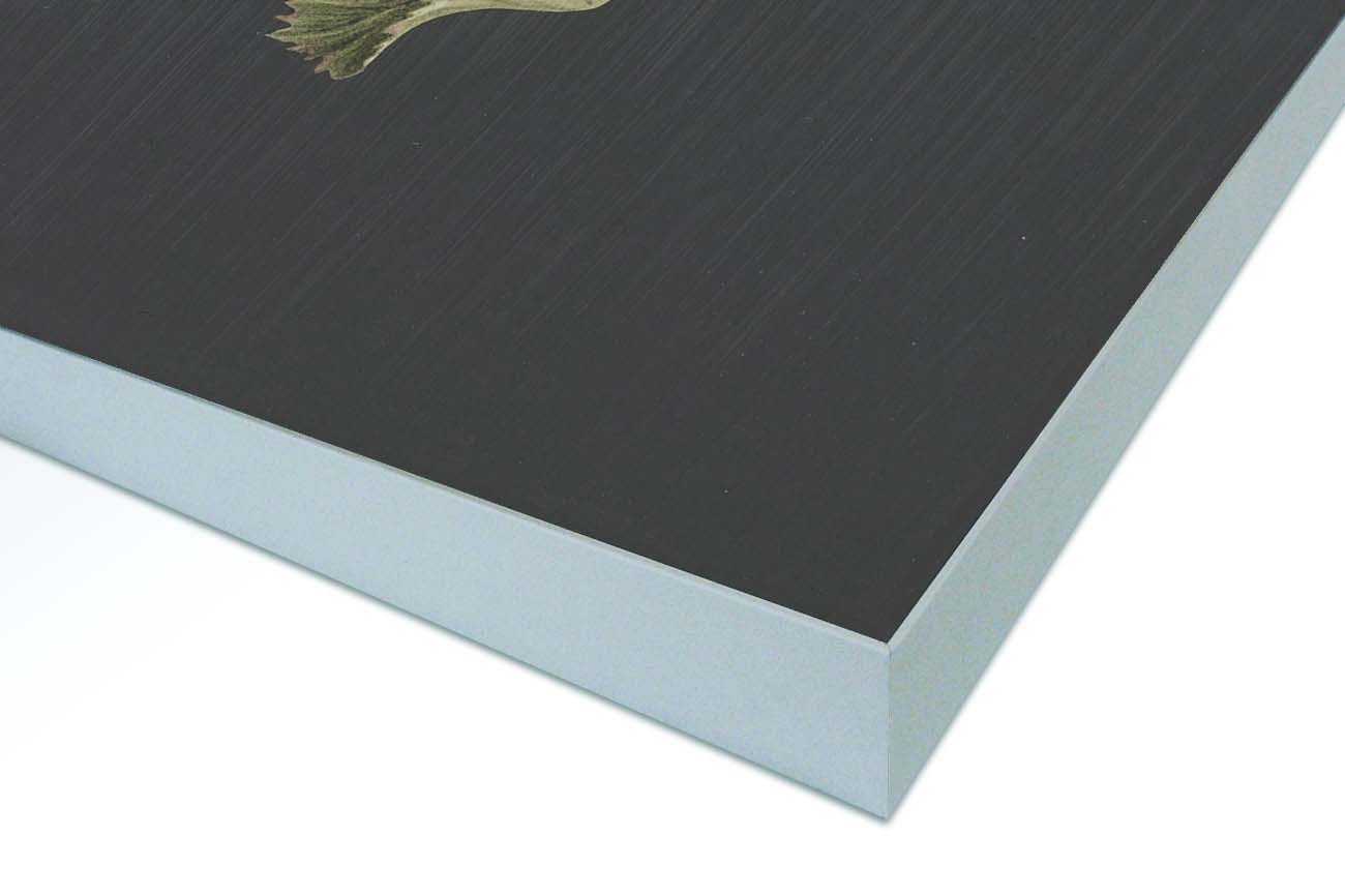 Textieldoek gemonteerd in frame zilver