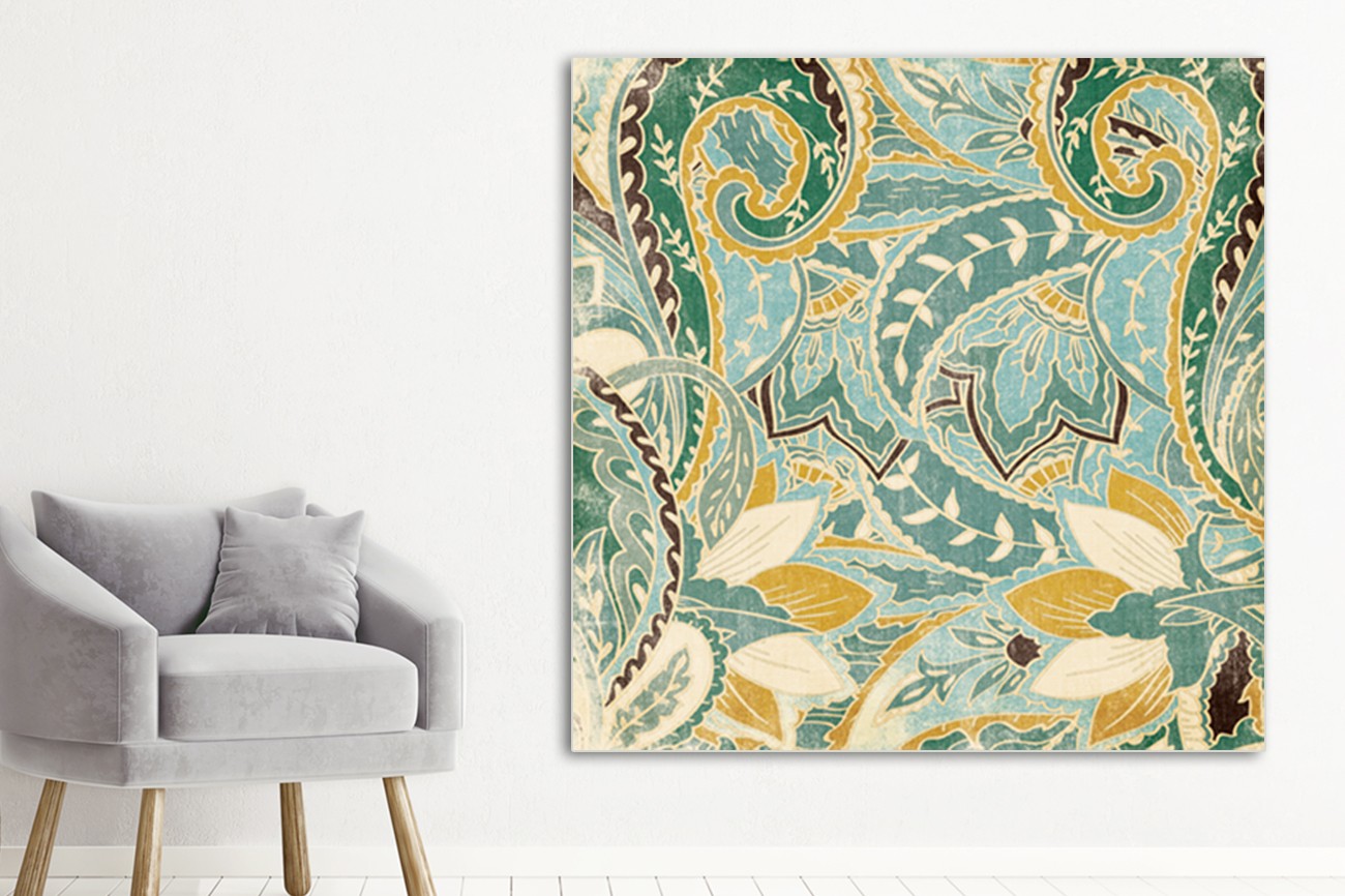 Prachtig werk van Jace grey met als titel Floral patterns I op textieldoek