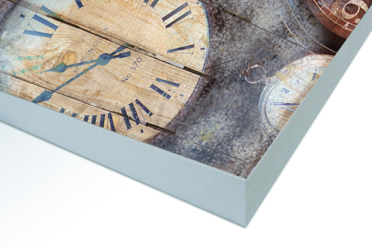 Close up textieldoek in frame gemonteerd